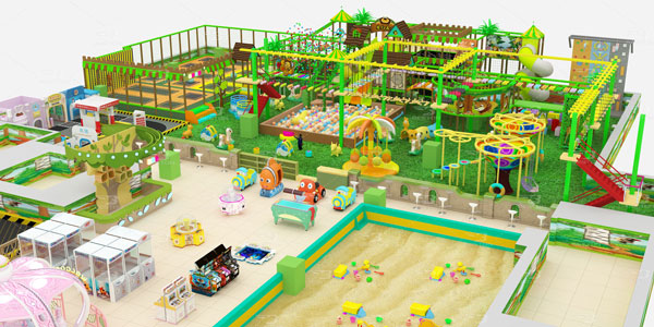 Large size indoor playground equipment 