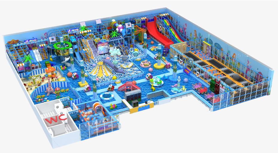 Ocean themed indoor playground equipment 